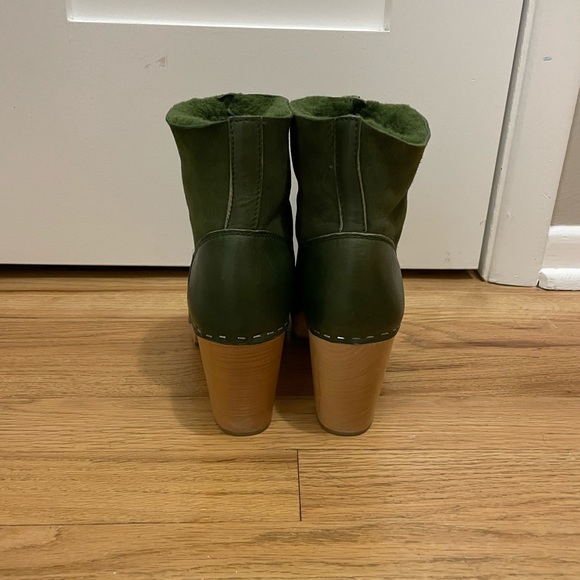 Swedish Hasbeen fur lined boots in green. Size 38. Excellent condition! - Picture 5 of 7